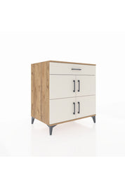 Kronos Şifonyer 3 Raflı Tek Çekmeceli 4 Kapaklı 88x59x96 Çam-Aytaşı