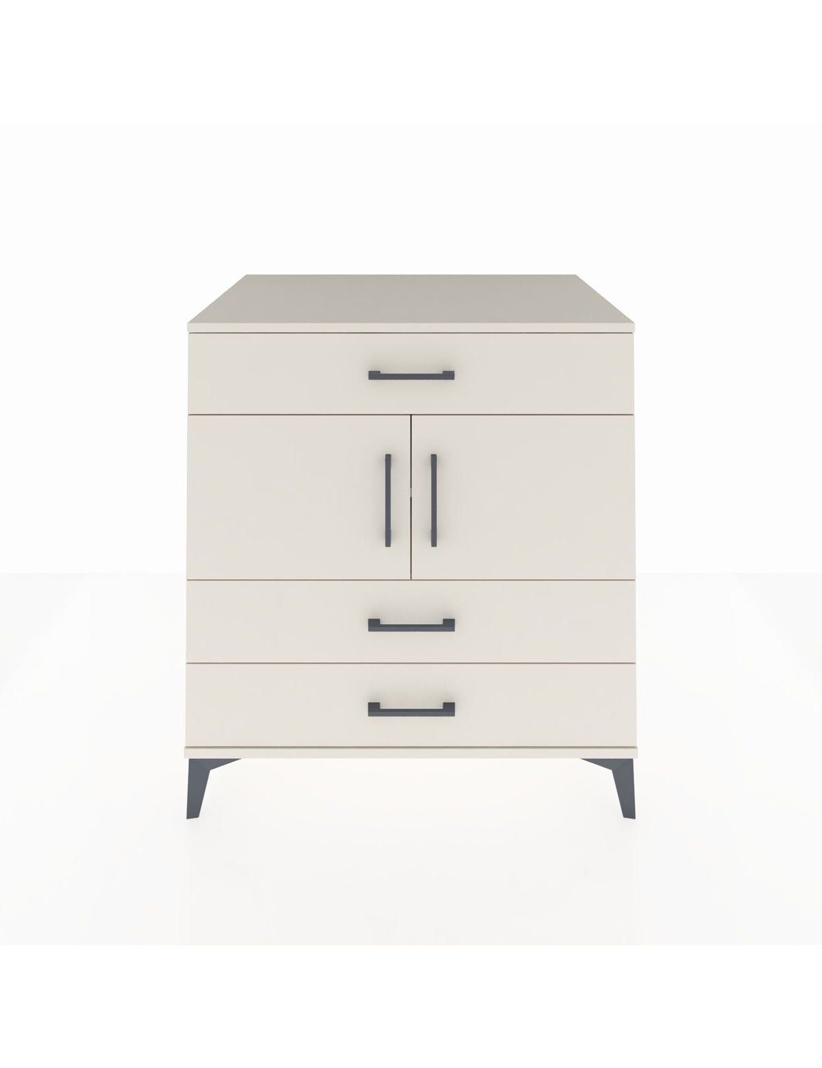 Kronos Şifonyer 2 Raflı 3 Çekmeceli 2 Kapaklı 88x59x96 Aytaşı-Aytaşı