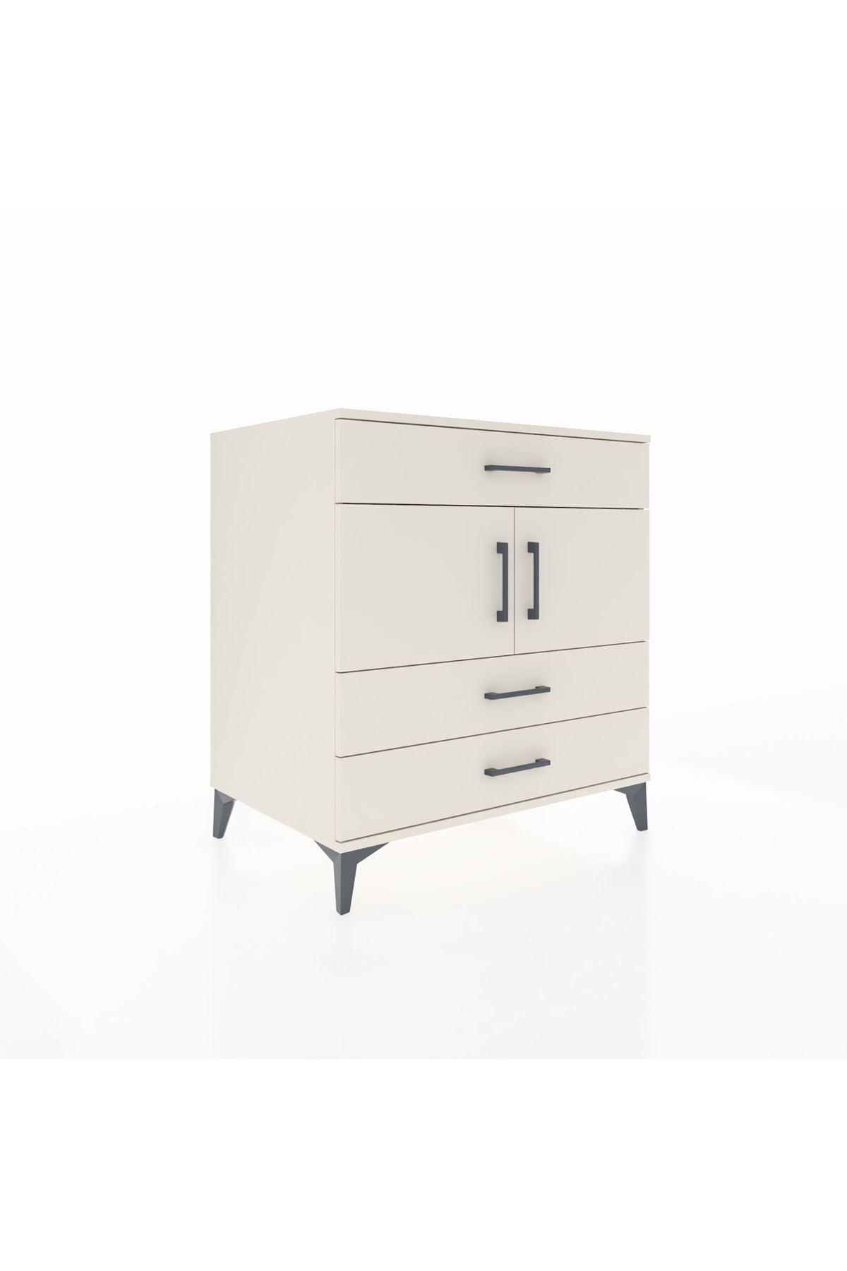 Kronos Şifonyer 2 Raflı 3 Çekmeceli 2 Kapaklı 88x59x96 Aytaşı-Aytaşı