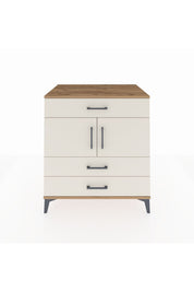 Kronos Şifonyer 2 Raflı 3 Çekmeceli 2 Kapaklı 88x59x96 Çam-Aytaşı