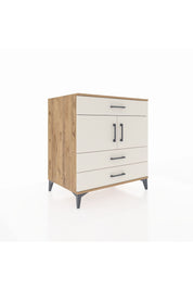 Kronos Şifonyer 2 Raflı 3 Çekmeceli 2 Kapaklı 88x59x96 Çam-Aytaşı