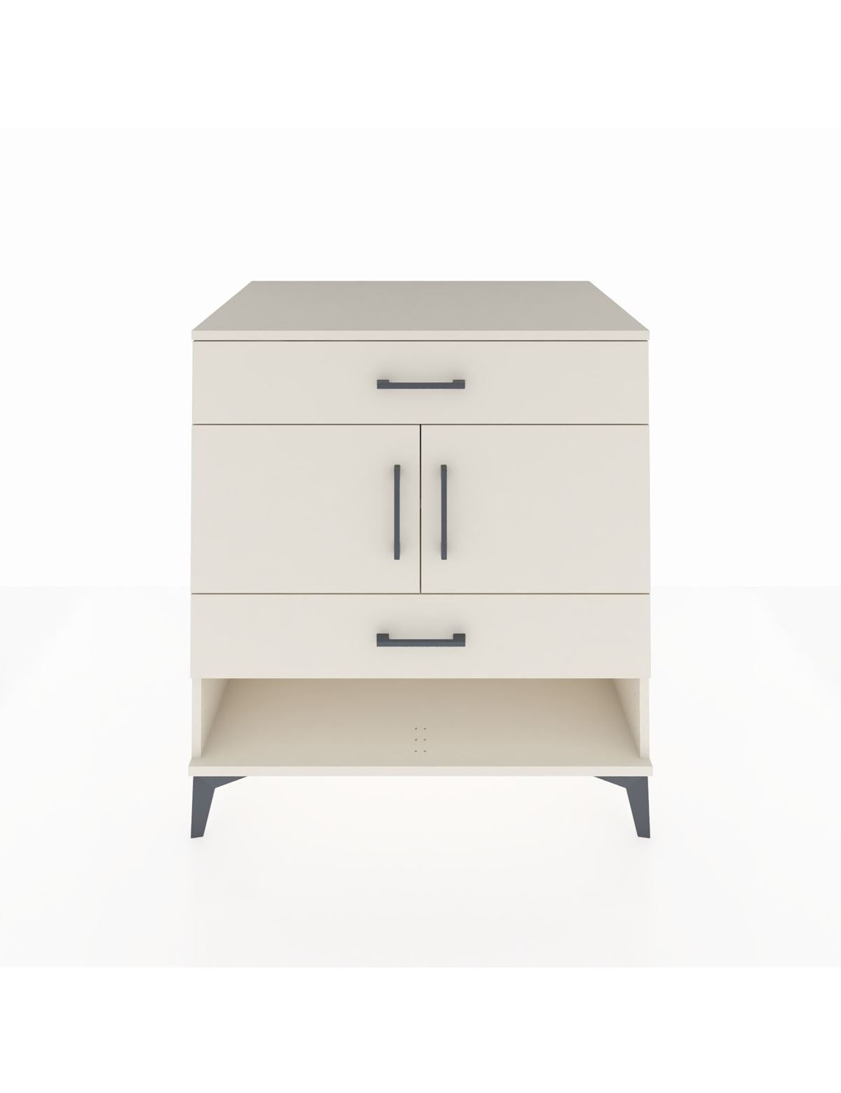 Kronos Şifonyer 2 Raflı 2 Çekmeceli 2 Kapaklı 88x59x96 Aytaşı-Aytaşı