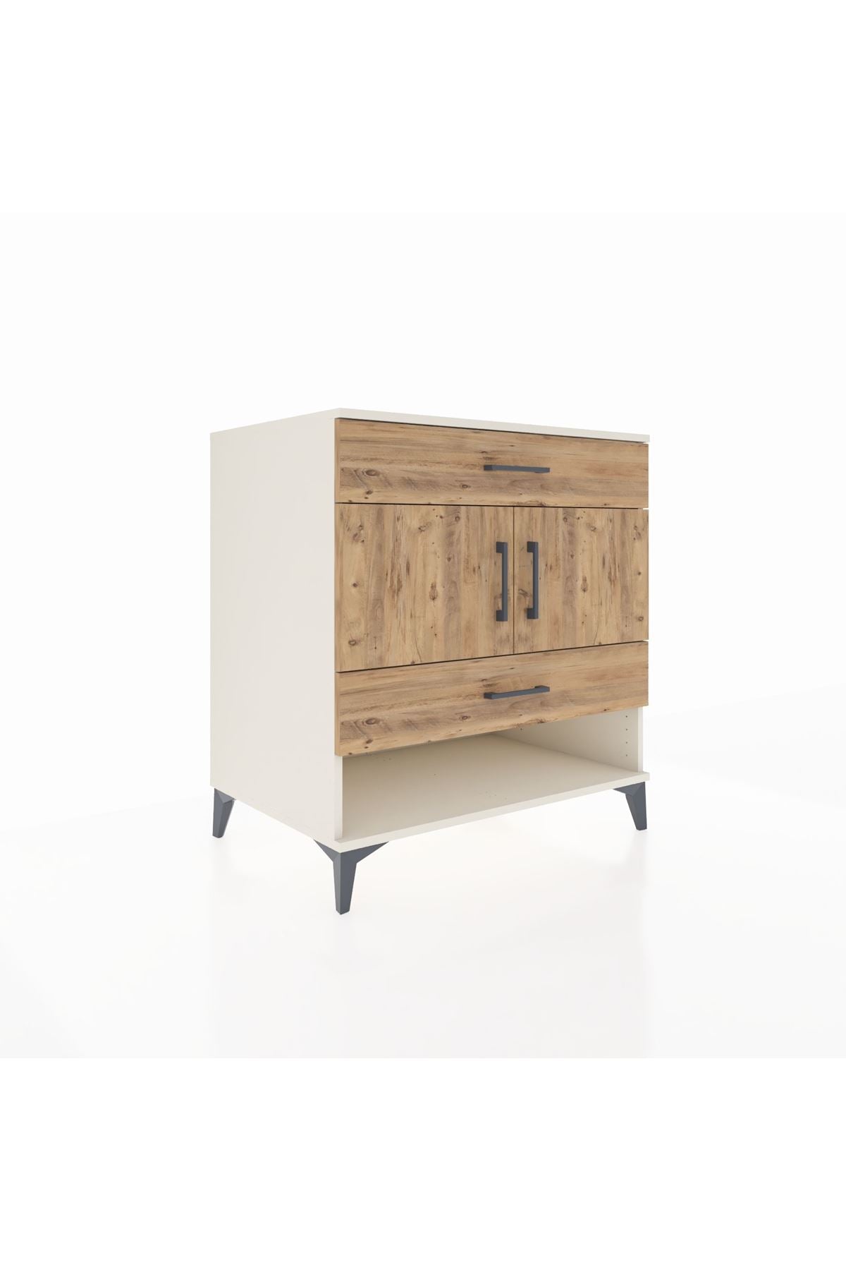 Kronos Şifonyer 2 Raflı 2 Çekmeceli 2 Kapaklı 88x59x96 Aytaşı-Çam