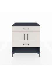 Kronos Şifonyer 2 Raflı 2 Çekmeceli 2 Kapaklı 88x59x96 Antrasit-Aytaşı