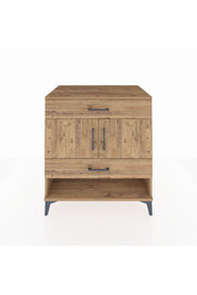 Kronos Şifonyer 2 Raflı 2 Çekmeceli 2 Kapaklı 88x59x96 Çam-Çam