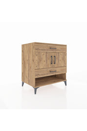 Kronos Şifonyer 2 Raflı 2 Çekmeceli 2 Kapaklı 88x59x96 Çam-Çam