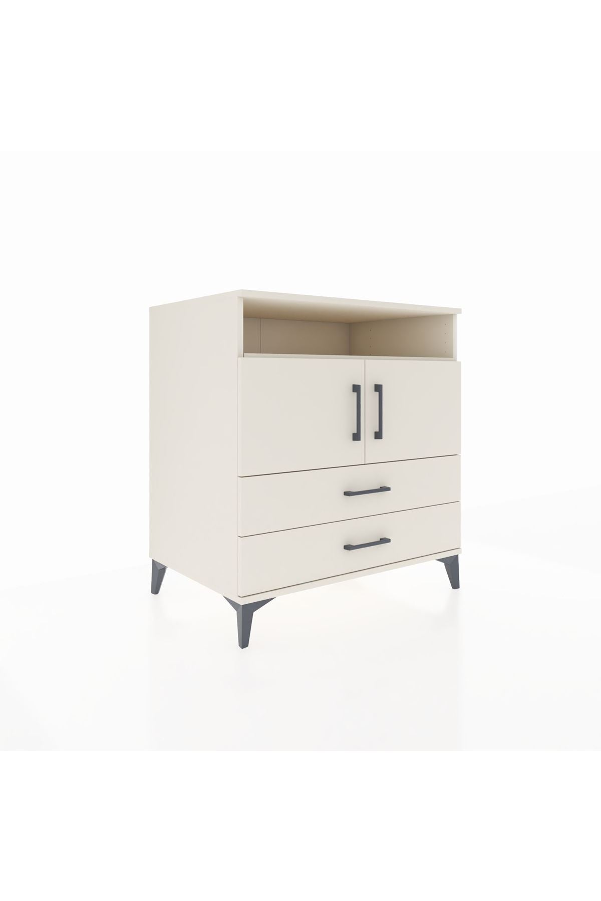 Kronos Şifonyer 3 Raflı 2 Çekmeceli 2 Kapaklı 88x59x96 Aytaşı-Aytaşı