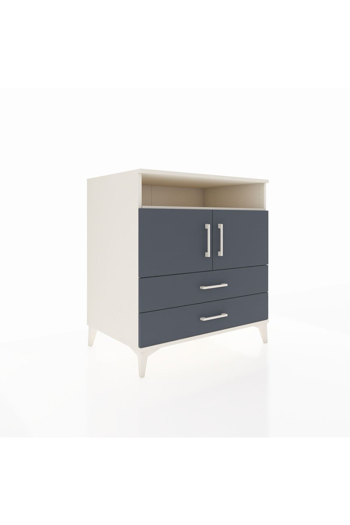 Kronos Şifonyer 3 Raflı 2 Çekmeceli 2 Kapaklı 88x59x96 Aytaşı-Antrasit