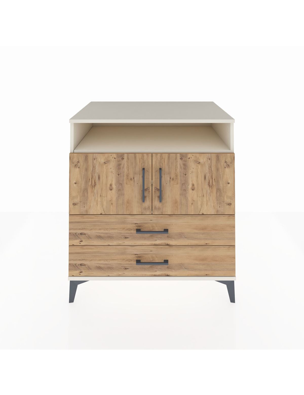 Kronos Şifonyer 3 Raflı 2 Çekmeceli 2 Kapaklı 88x59x96 Aytaşı-Çam