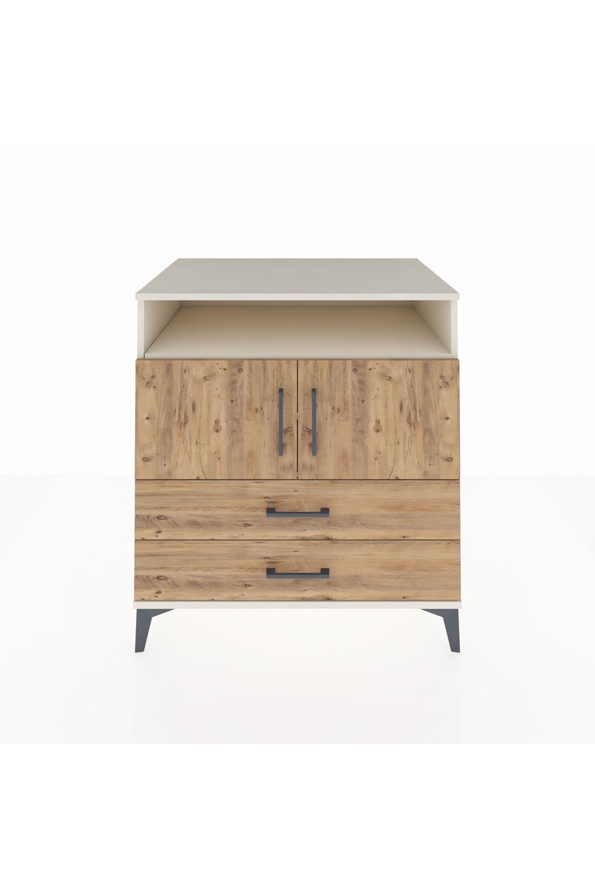 Kronos Şifonyer 3 Raflı 2 Çekmeceli 2 Kapaklı 88x59x96 Aytaşı-Çam