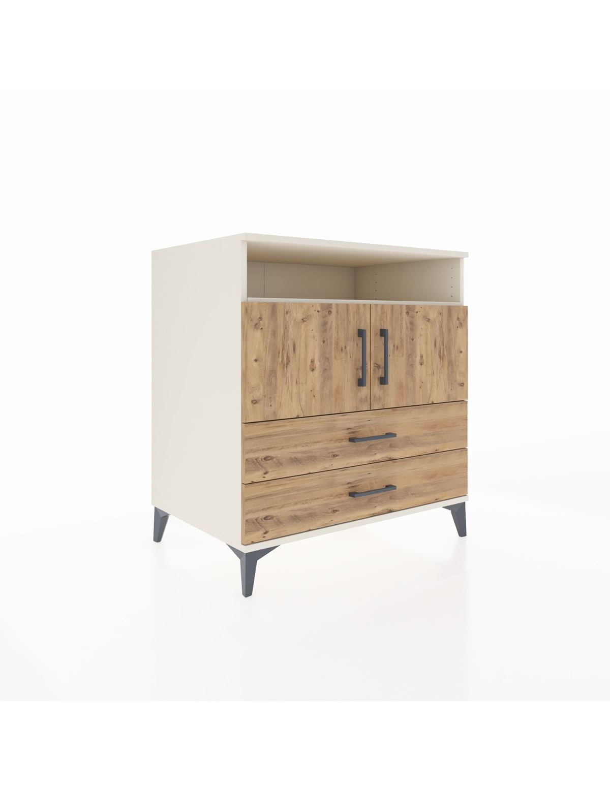 Kronos Şifonyer 3 Raflı 2 Çekmeceli 2 Kapaklı 88x59x96 Aytaşı-Çam