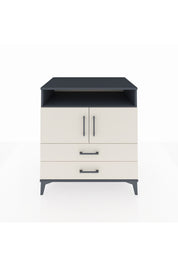 Kronos Şifonyer 3 Raflı 2 Çekmeceli 2 Kapaklı 88x59x96 Antrasit-Aytaşı