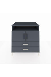 Kronos Şifonyer 3 Raflı 2 Çekmeceli 2 Kapaklı 88x59x96 Antrasit-Antrasit