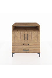 Kronos Şifonyer 3 Raflı 2 Çekmeceli 2 Kapaklı 88x59x96 Çam-Çam