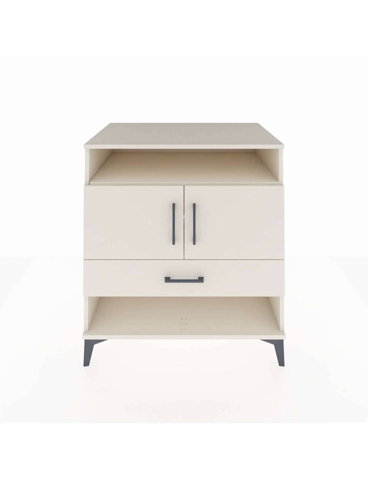 Kronos Şifonyer 3 Raflı Tek Çekmeceli 2 Kapaklı 88x59x96 Aytaşı-Aytaşı