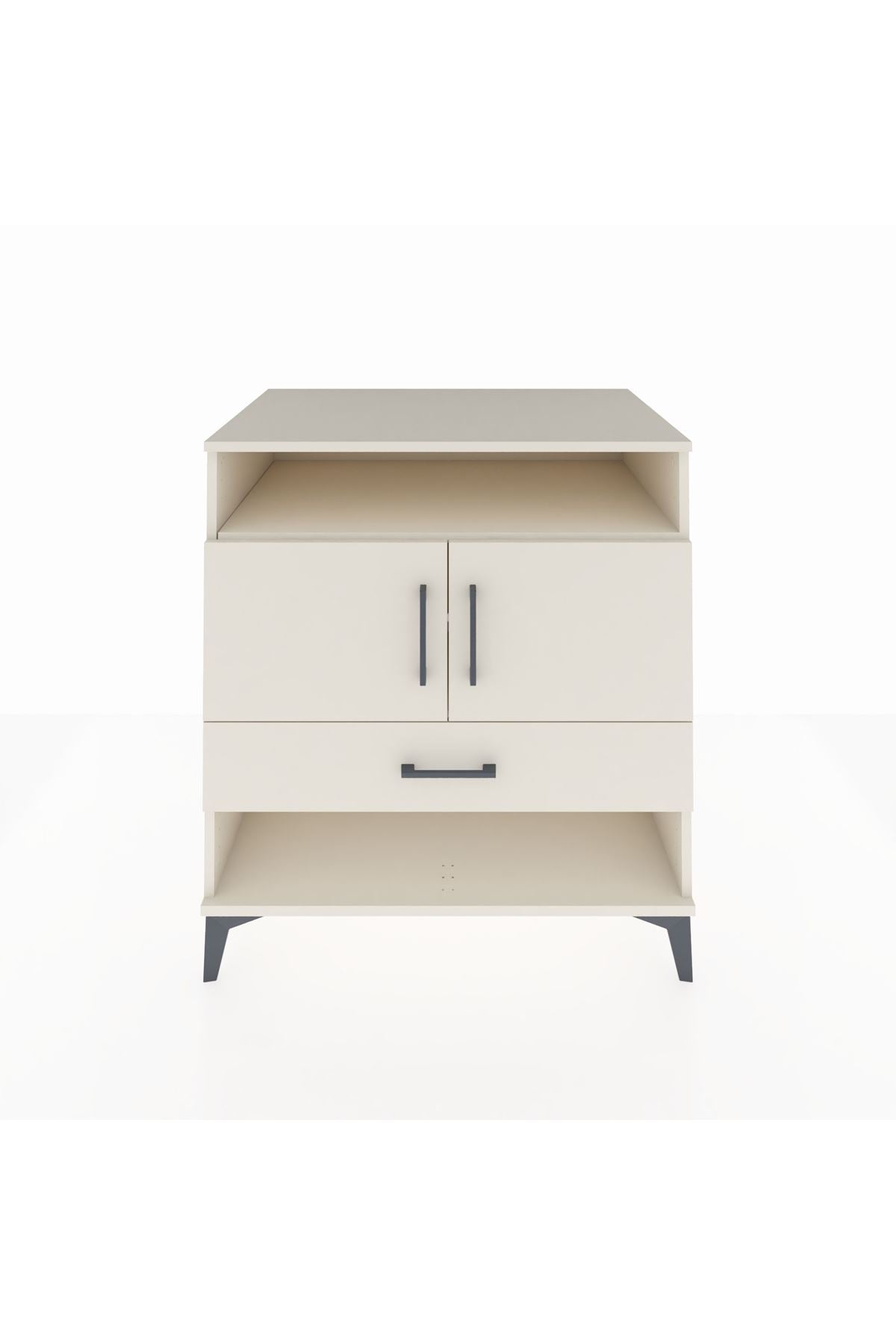 Kronos Şifonyer 3 Raflı Tek Çekmeceli 2 Kapaklı 88x59x96 Aytaşı-Aytaşı