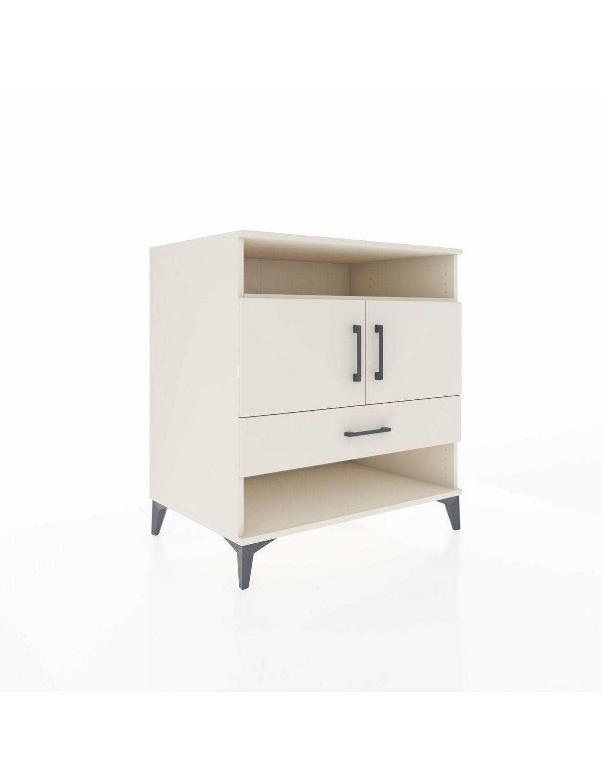 Kronos Şifonyer 3 Raflı Tek Çekmeceli 2 Kapaklı 88x59x96 Aytaşı-Aytaşı