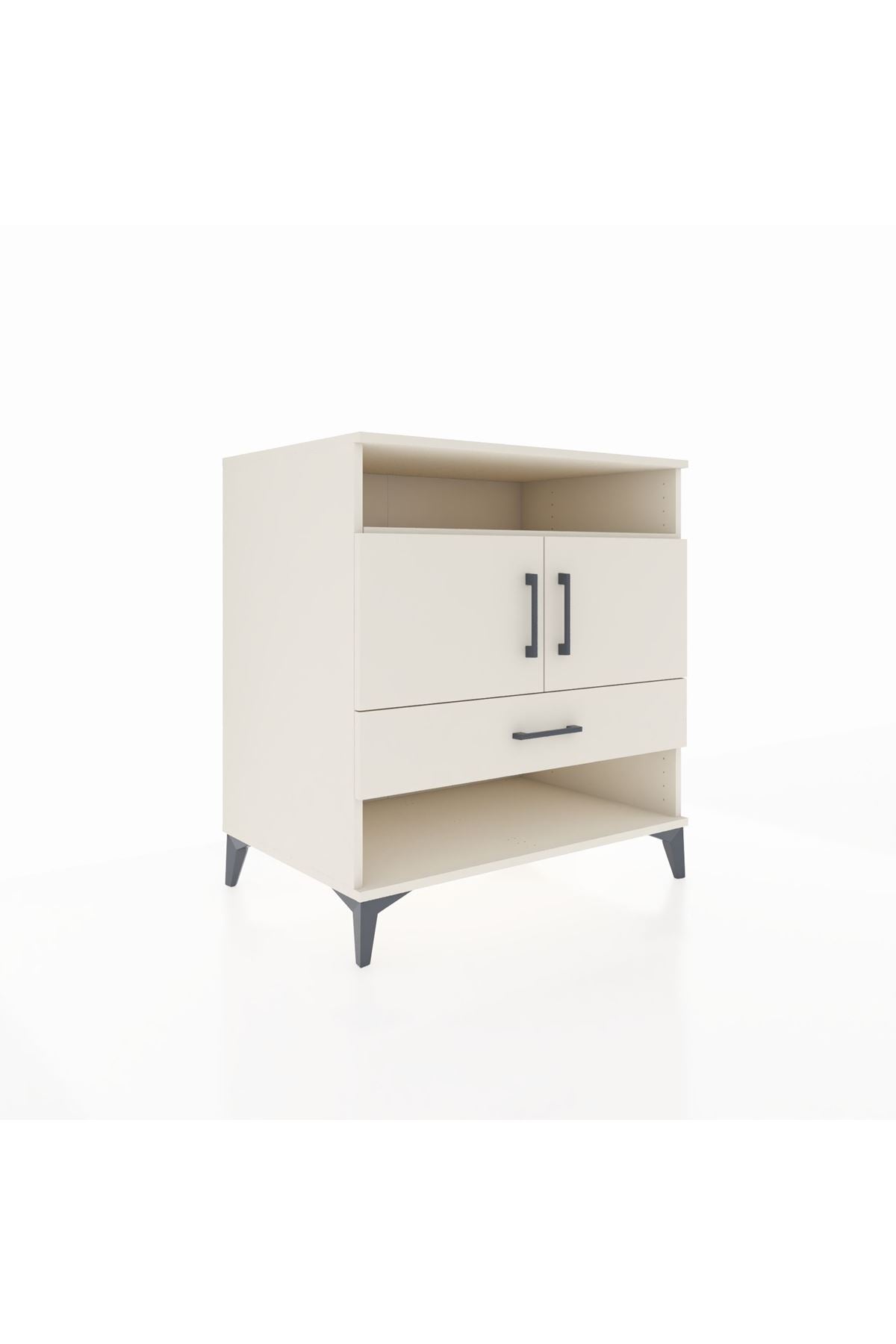 Kronos Şifonyer 3 Raflı Tek Çekmeceli 2 Kapaklı 88x59x96 Aytaşı-Aytaşı