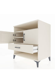 Kronos Şifonyer 3 Raflı Tek Çekmeceli 2 Kapaklı 88x59x96 Aytaşı-Aytaşı