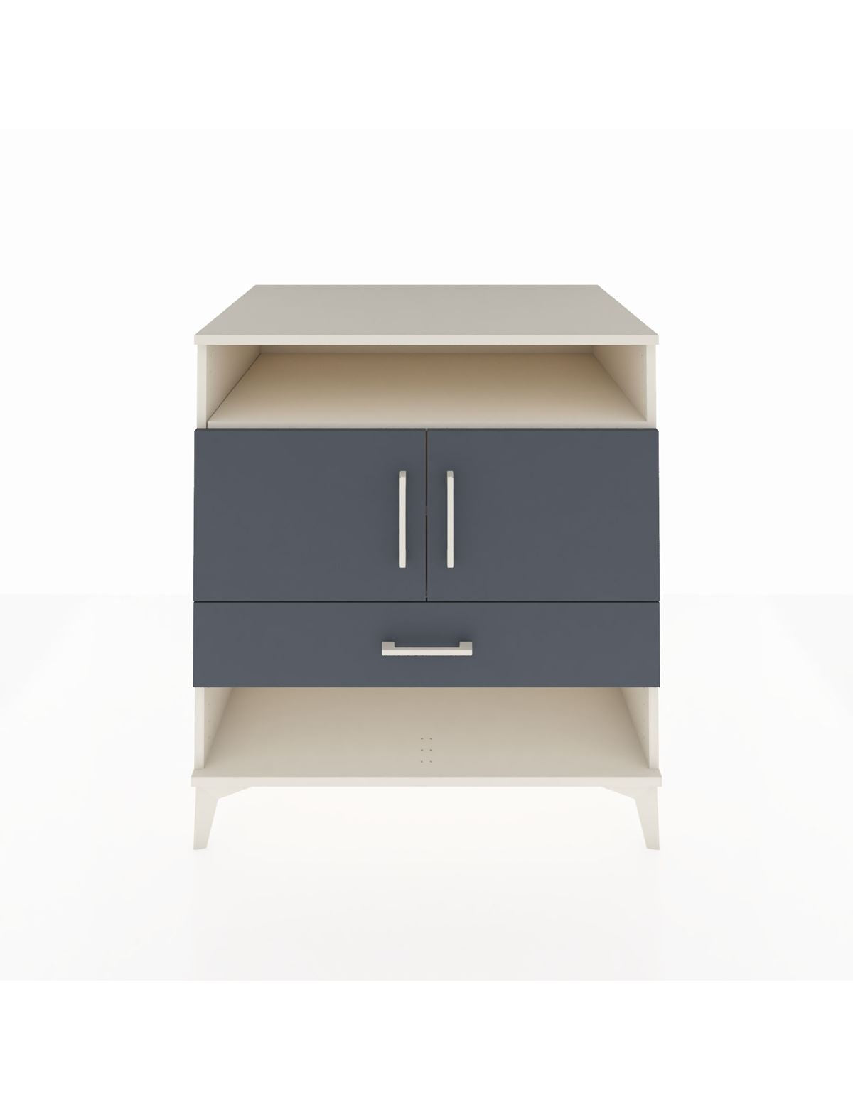 Kronos Şifonyer 3 Raflı Tek Çekmeceli 2 Kapaklı 88x59x96 Aytaşı-Antrasit