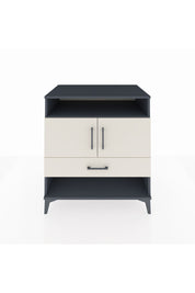 Kronos Şifonyer 3 Raflı Tek Çekmeceli 2 Kapaklı 88x59x96 Antrasit-Aytaşı