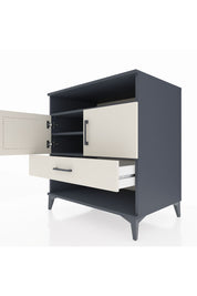 Kronos Şifonyer 3 Raflı Tek Çekmeceli 2 Kapaklı 88x59x96 Antrasit-Aytaşı