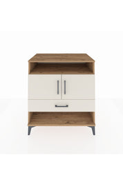 Kronos Şifonyer 3 Raflı Tek Çekmeceli 2 Kapaklı 88x59x96 Çam-Aytaşı