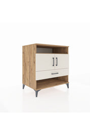 Kronos Şifonyer 3 Raflı Tek Çekmeceli 2 Kapaklı 88x59x96 Çam-Aytaşı