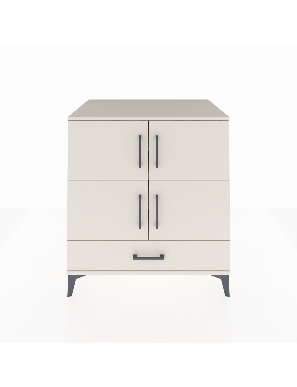 Kronos Şifonyer 4 Raflı Tek Çekmeceli 4 Kapaklı 88x59x96 Aytaşı-Aytaşı