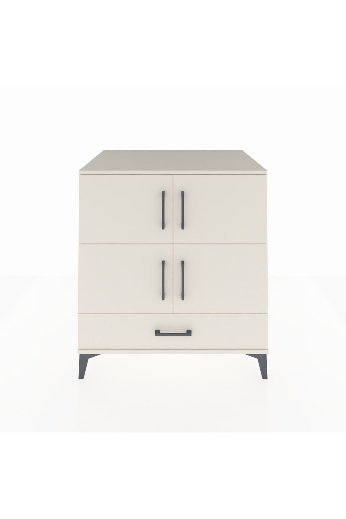 Kronos Şifonyer 4 Raflı Tek Çekmeceli 4 Kapaklı 88x59x96 Aytaşı-Aytaşı