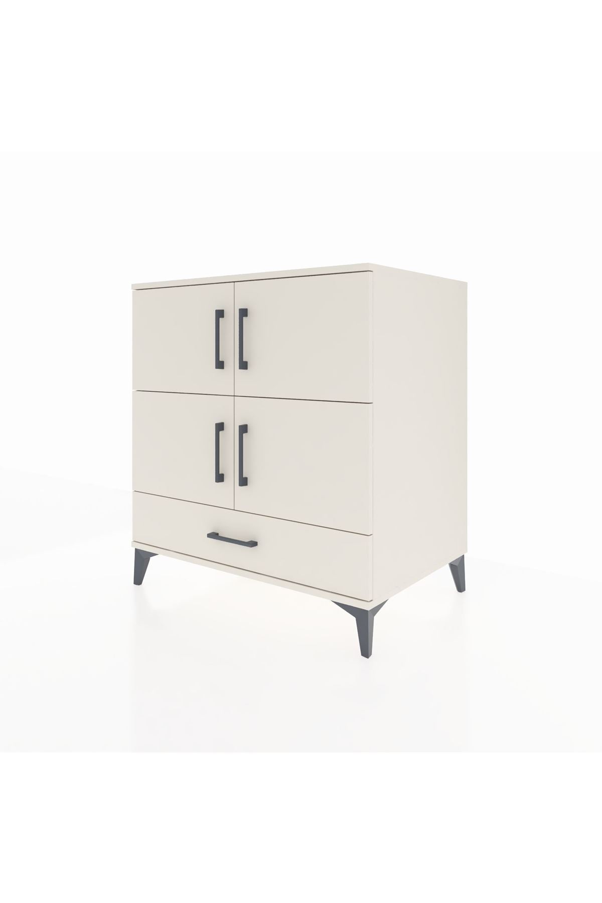 Kronos Şifonyer 4 Raflı Tek Çekmeceli 4 Kapaklı 88x59x96 Aytaşı-Aytaşı