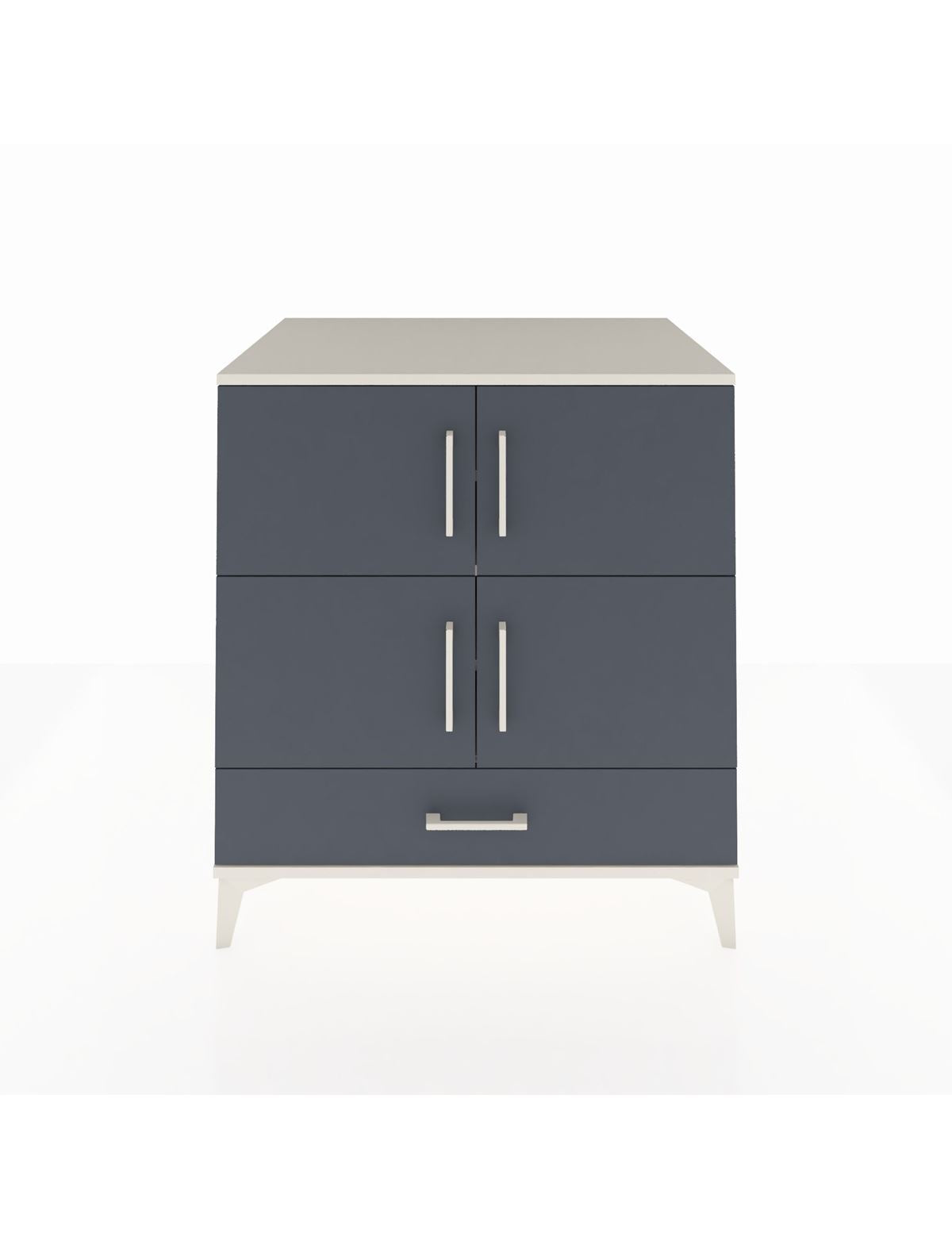 Kronos Şifonyer 4 Raflı Tek Çekmeceli 4 Kapaklı 88x59x96 Aytaşı-Antrasit