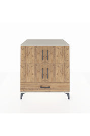 Kronos Şifonyer 4 Raflı Tek Çekmeceli 4 Kapaklı 88x59x96 Aytaşı-Çam