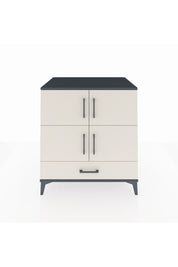 Kronos Şifonyer 4 Raflı Tek Çekmeceli 4 Kapaklı 88x59x96 Antrasit-Aytaşı