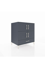 Kronos Şifonyer 4 Raflı Tek Çekmeceli 4 Kapaklı 88x59x96 Antrasit-Antrasit