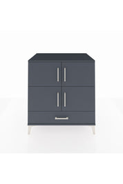 Kronos Şifonyer 4 Raflı Tek Çekmeceli 4 Kapaklı 88x59x96 Antrasit-Antrasit