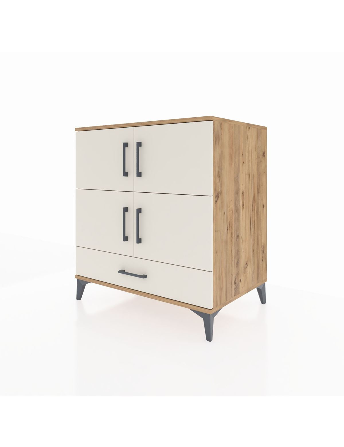 Kronos Şifonyer 4 Raflı Tek Çekmeceli 4 Kapaklı 88x59x96 - S70M041V7C