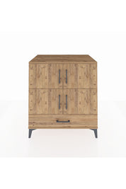 Kronos Şifonyer 4 Raflı Tek Çekmeceli 4 Kapaklı 88x59x96 Çam-Çam