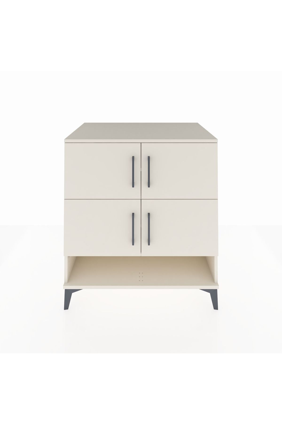 Kronos Şifonyer 4 Raflı 4 Kapaklı 88x59x96 Aytaşı-Aytaşı