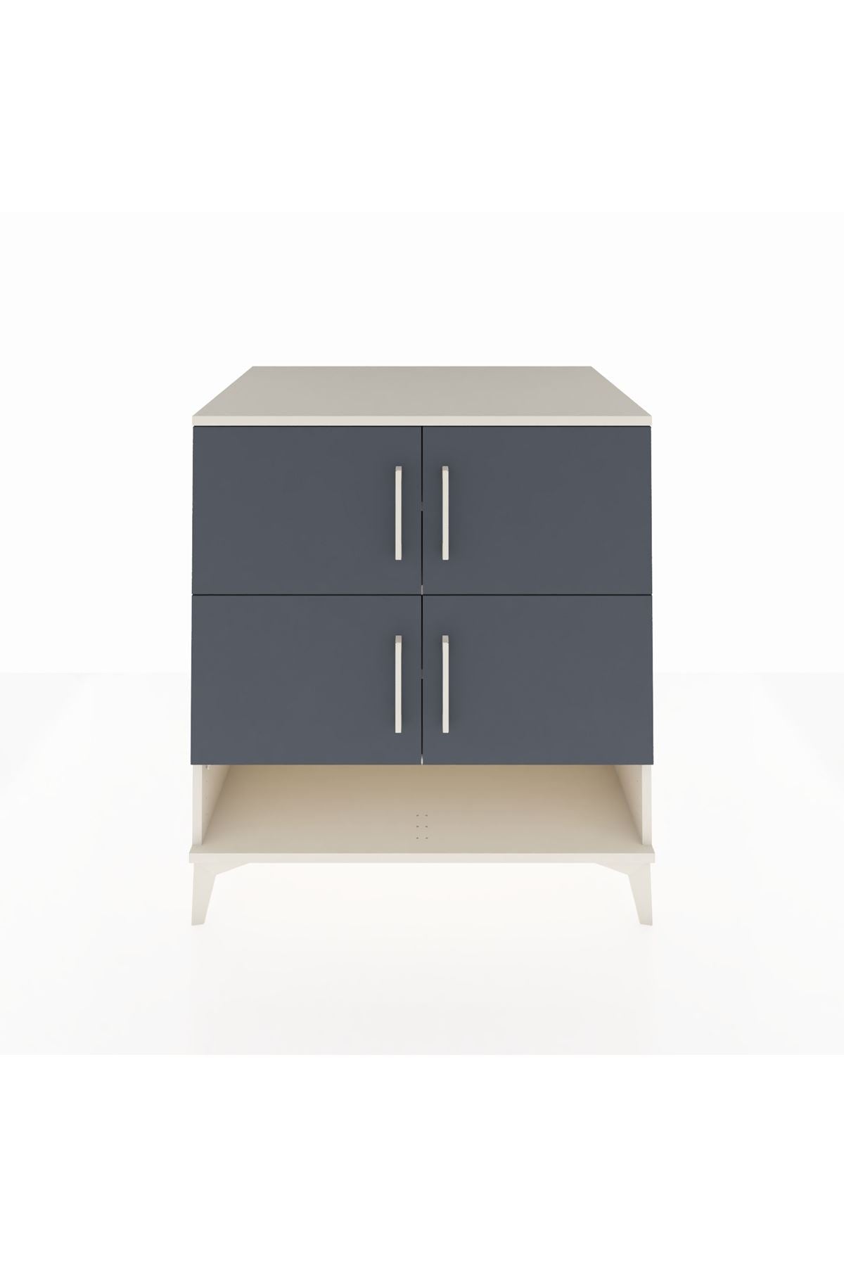 Kronos Şifonyer 4 Raflı 4 Kapaklı 88x59x96 Aytaşı-Antrasit