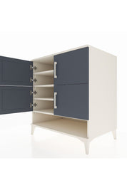 Kronos Şifonyer 4 Raflı 4 Kapaklı 88x59x96 Aytaşı-Antrasit