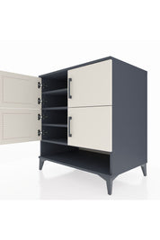 Kronos Şifonyer 4 Raflı 4 Kapaklı 88x59x96 Antrasit-Aytaşı