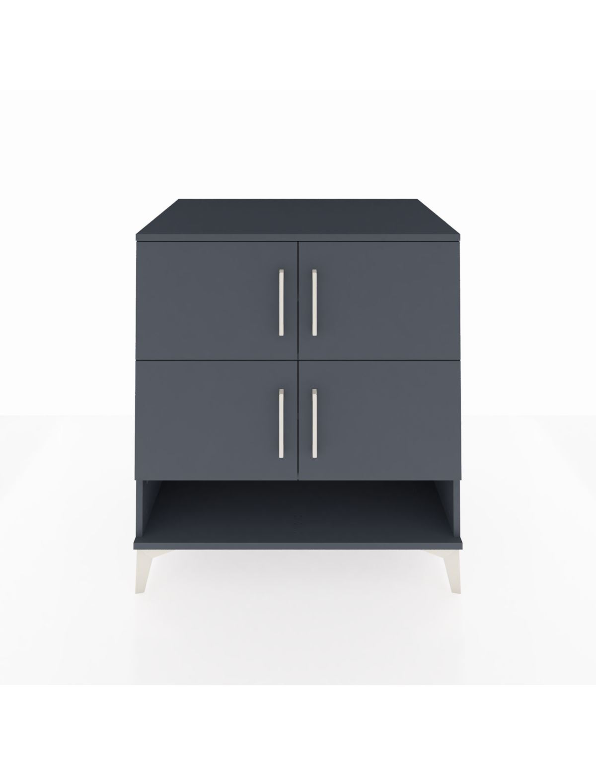 Kronos Şifonyer 4 Raflı 4 Kapaklı 88x59x96 Antrasit-Antrasit