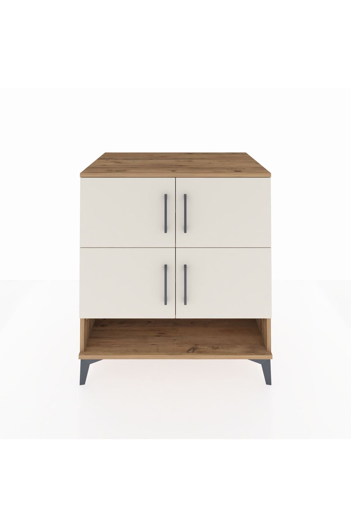 Kronos Şifonyer 4 Raflı 4 Kapaklı 88x59x96 Çam-Aytaşı