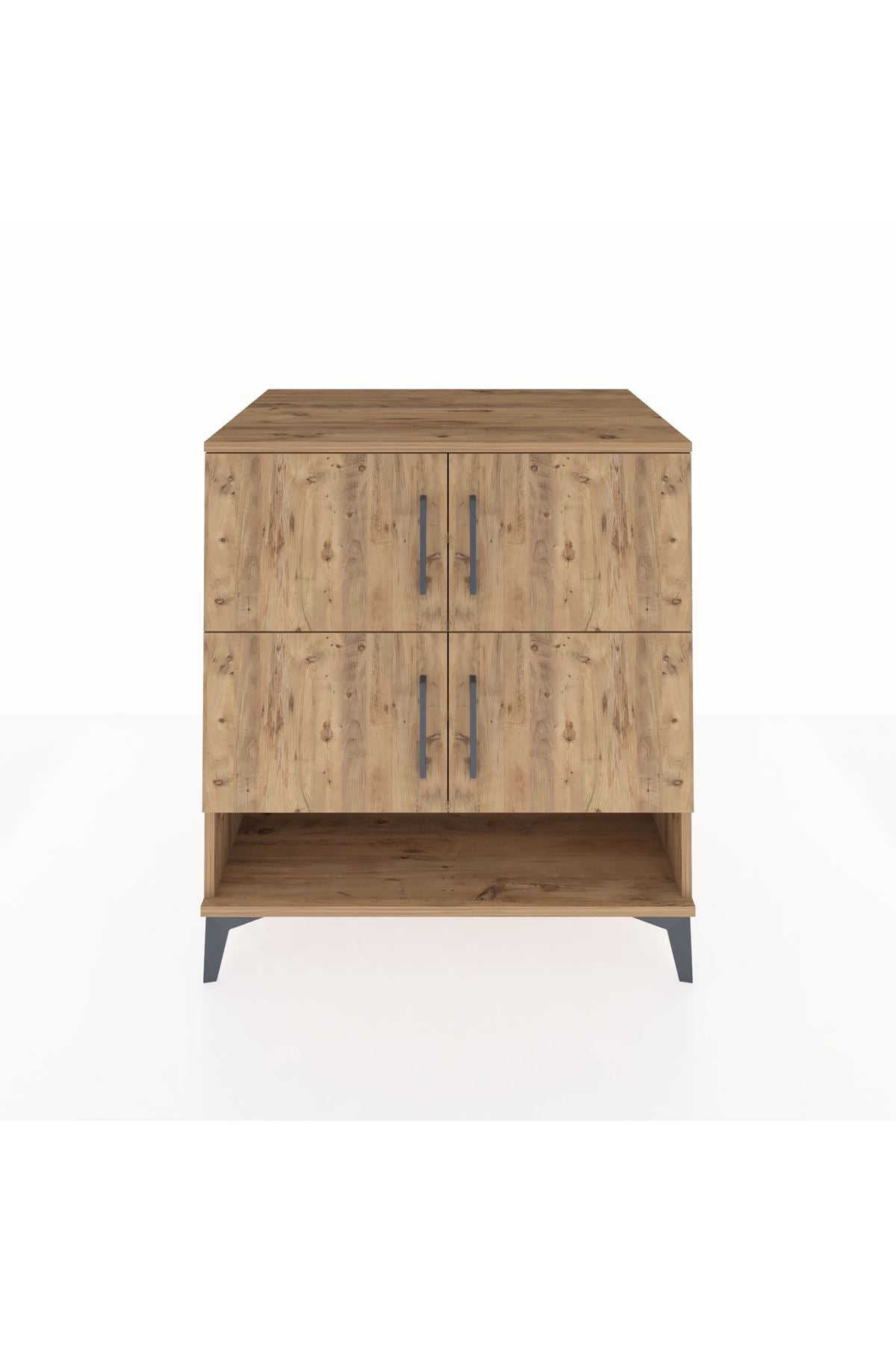 Kronos Şifonyer 4 Raflı 4 Kapaklı 88x59x96 Çam-Çam