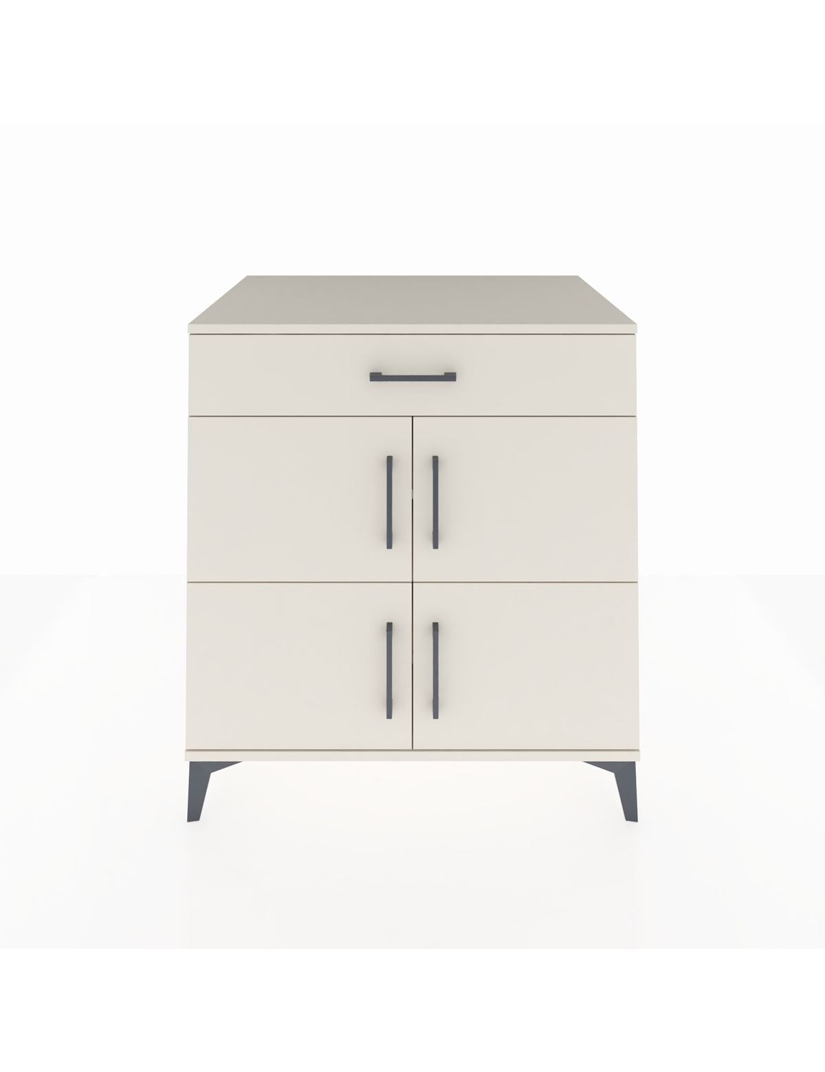 Kronos Şifonyer 3 Raflı Tek Çekmeceli 4 Kapaklı 88x59x96 Aytaşı-Aytaşı