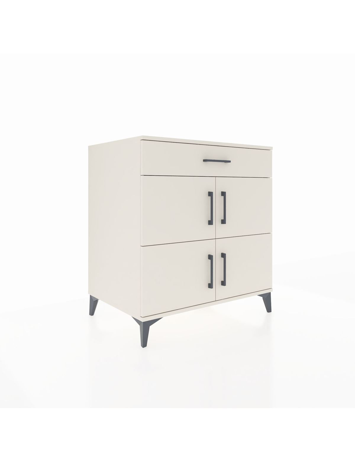 Kronos Şifonyer 3 Raflı Tek Çekmeceli 4 Kapaklı 88x59x96 Aytaşı-Aytaşı