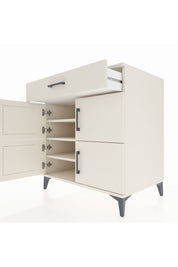 Kronos Şifonyer 3 Raflı Tek Çekmeceli 4 Kapaklı 88x59x96 Aytaşı-Aytaşı