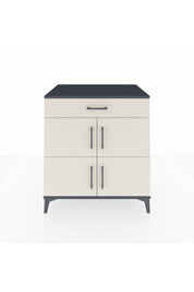 Kronos Şifonyer 3 Raflı Tek Çekmeceli 4 Kapaklı 88x59x96 Antrasit-Aytaşı