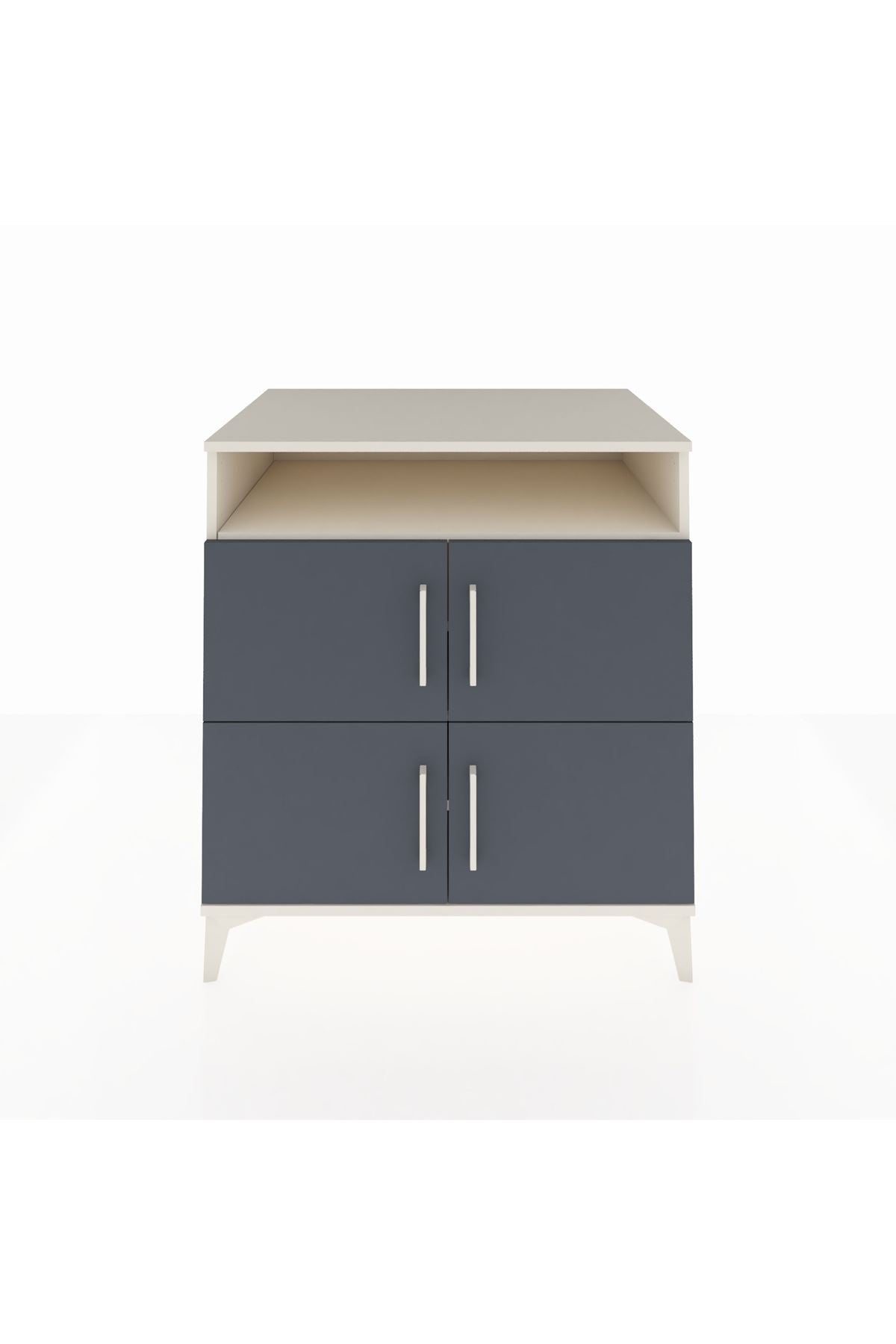 Kronos Şifonyer 4 Raflı 4 Kapaklı 88x59x96 Aytaşı-Antrasit